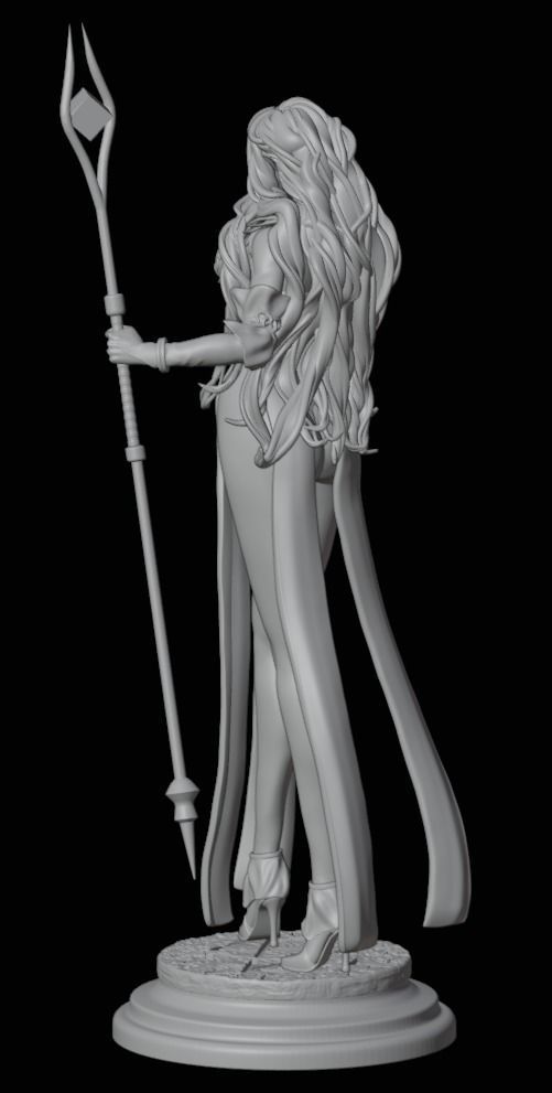 Elf Mage - ORIGINAL - 1TO10 STL FILE 3D PRINT MODEL 3D print model_15