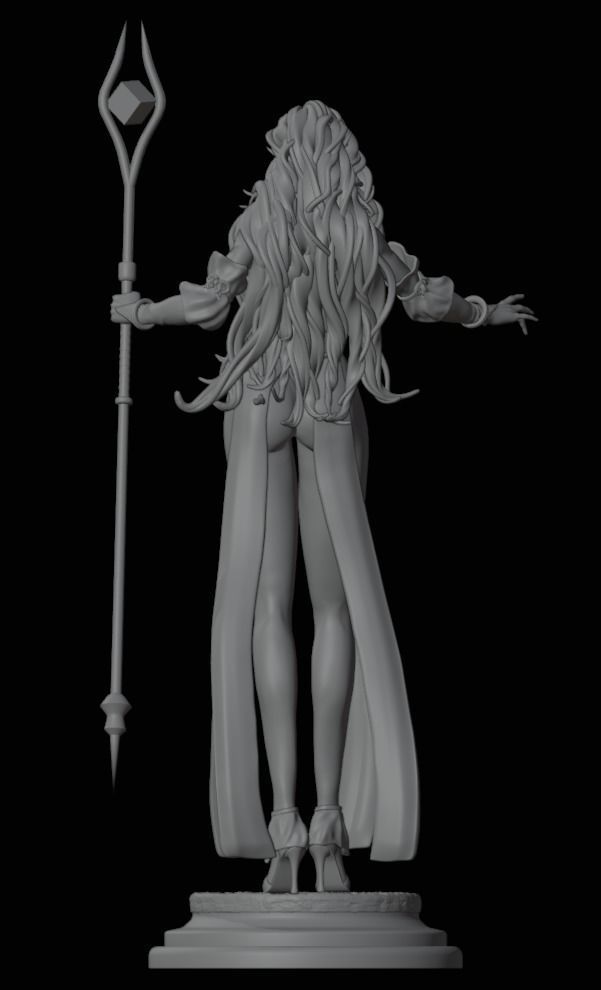 Elf Mage - ORIGINAL - 1TO10 STL FILE 3D PRINT MODEL 3D print model_10