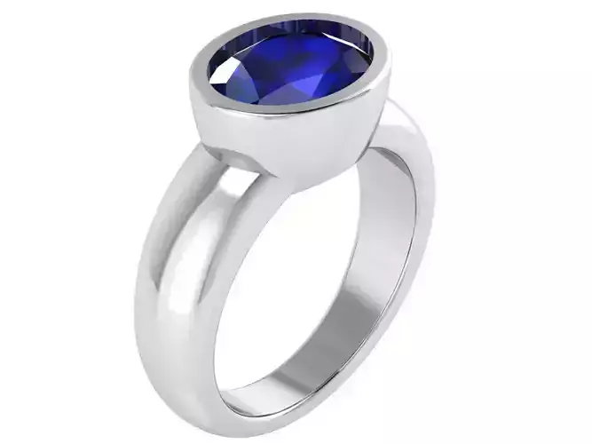 Oval Sapphire Ring 0754