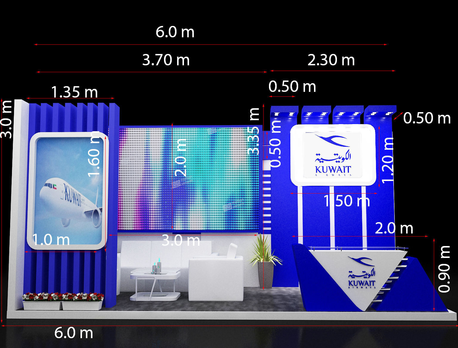  Booth Exhibition Stand a258c 3D model_13