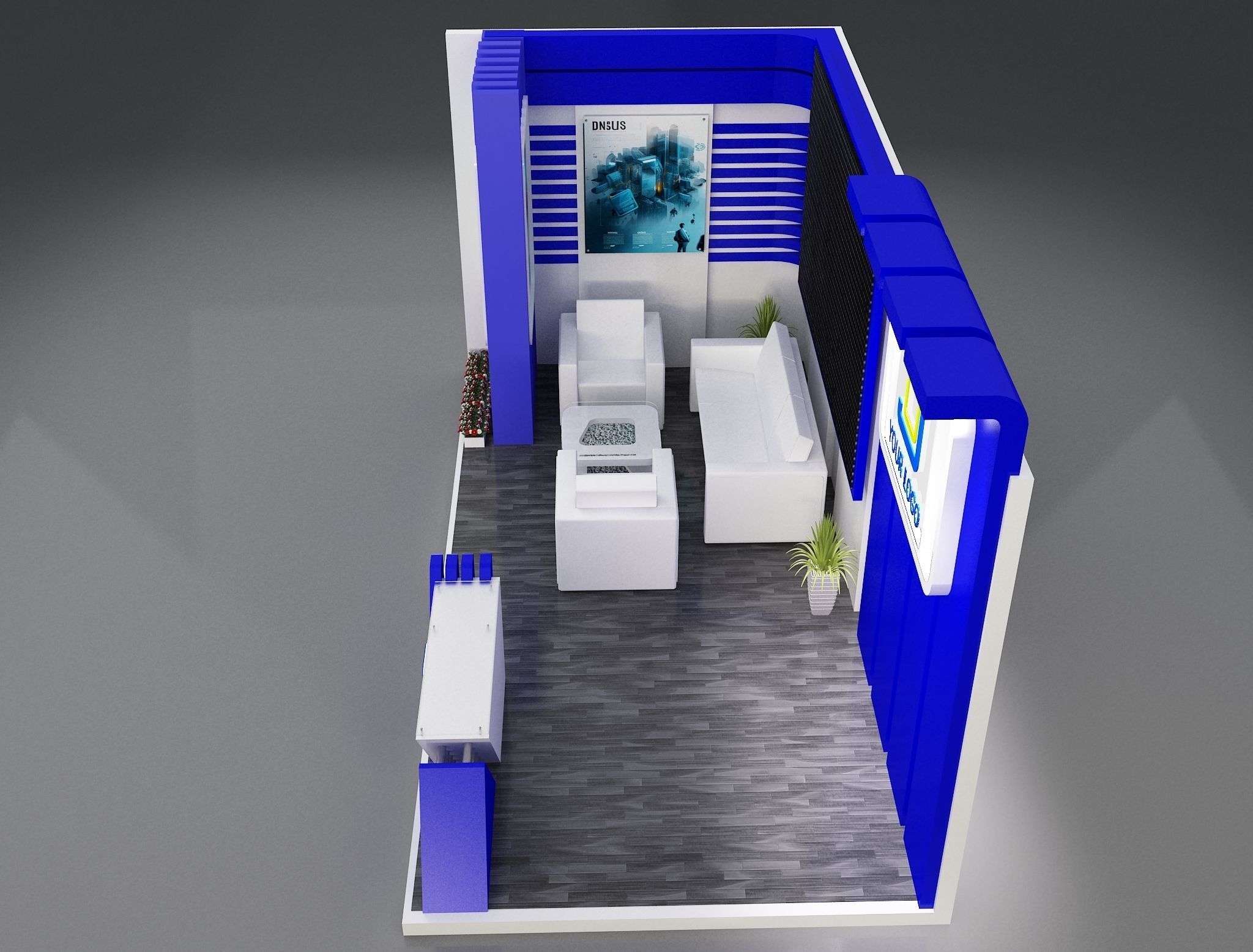  Booth Exhibition Stand a258c 3D model_4