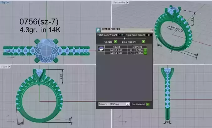 Peg Setting Ring 0756