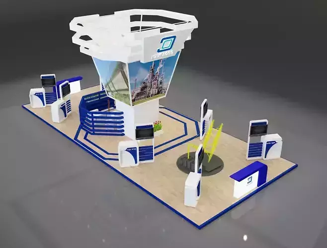 Booth Exhibition Stand a248 3D model