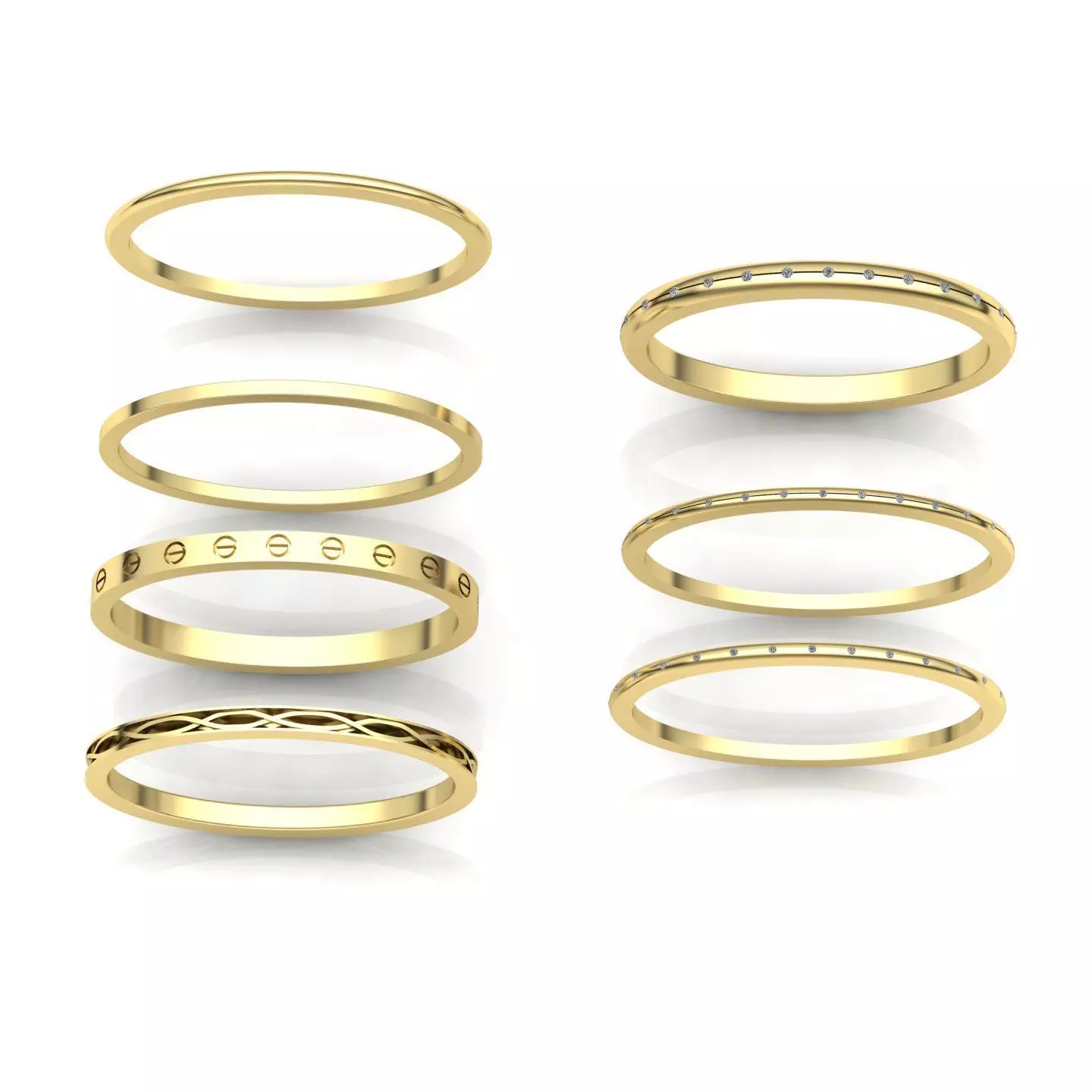 minimal bangles 3D print model