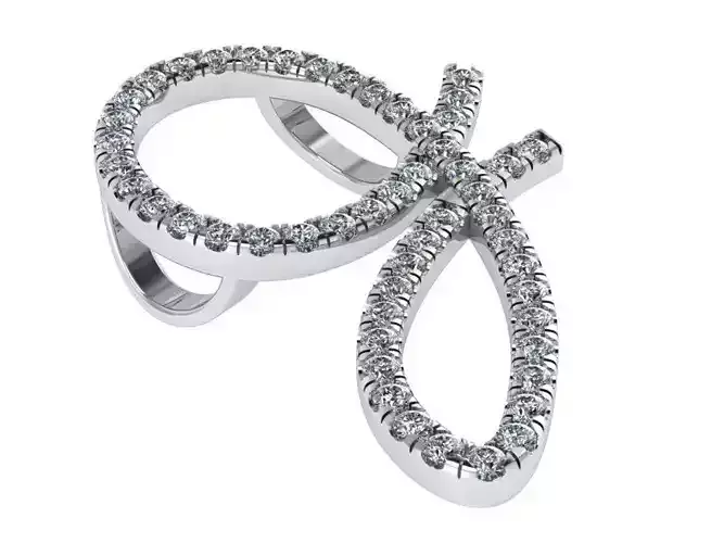 J Letter Diamond Pendant 0767