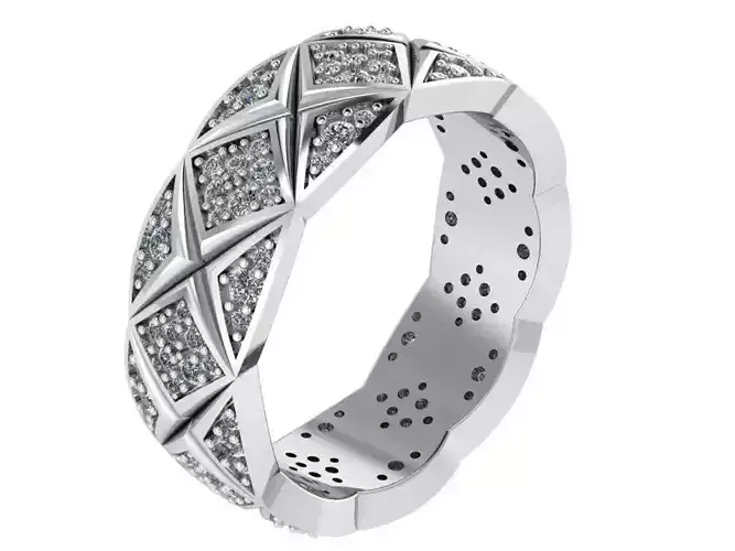 Cross Band Ring 0772