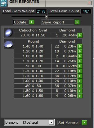 Red Cabochon Flame Style Ring 0775 3D print model_5