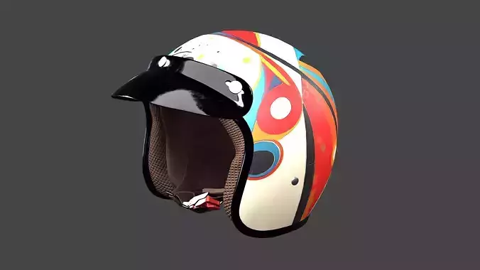 Vintage Biker Helmet