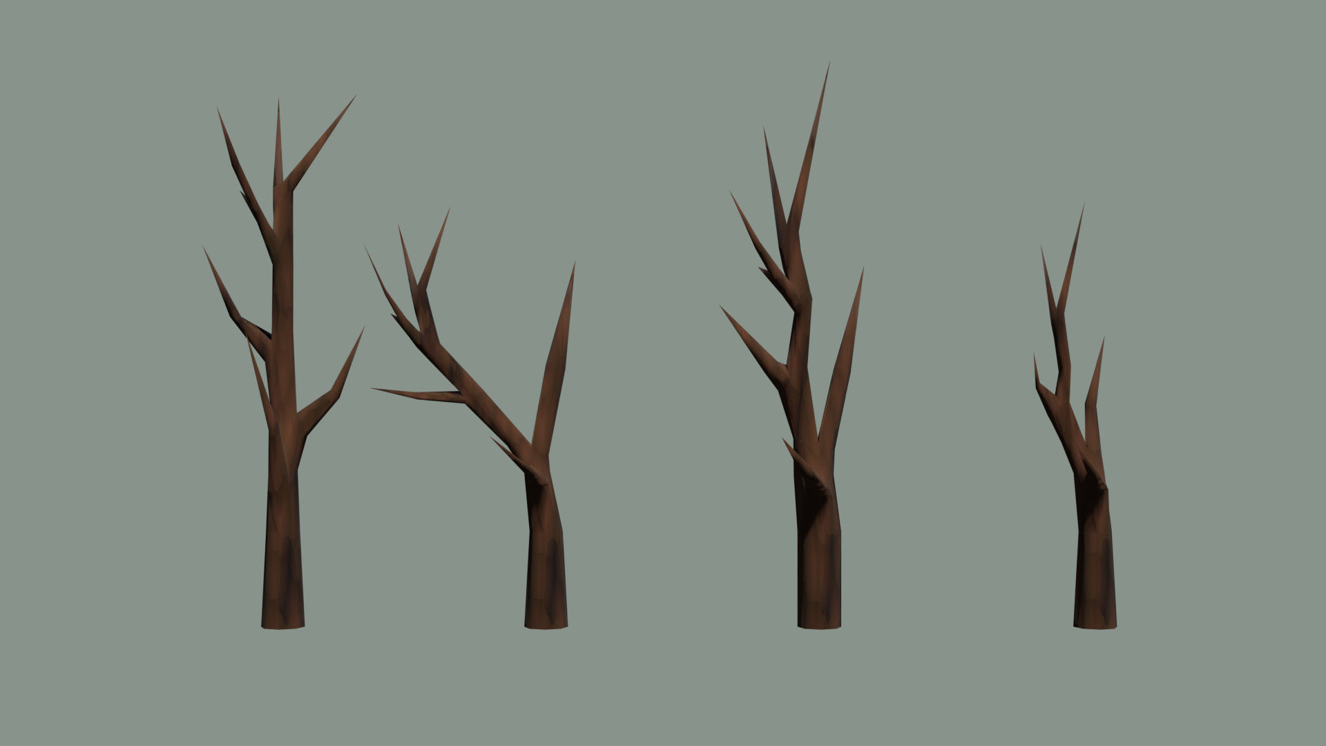 low poly nature collection 01 Low-poly 3D model_3