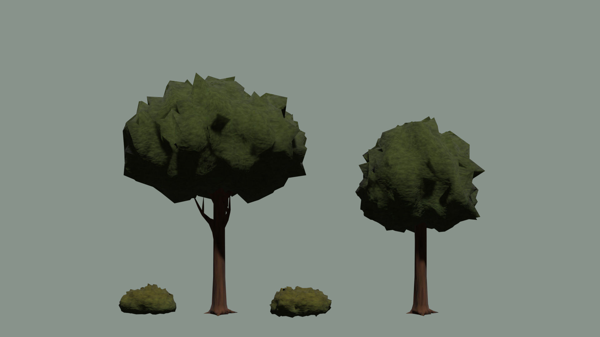 low poly nature collection 01 Low-poly 3D model_2