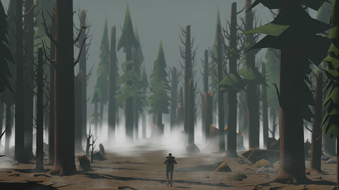 low poly nature collection 01 Low-poly 3D model
