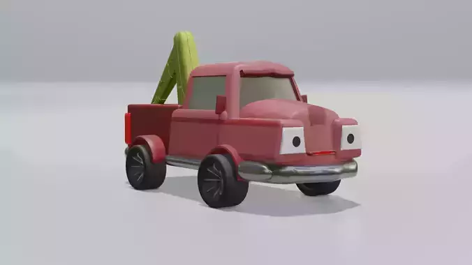 cartoon tow car