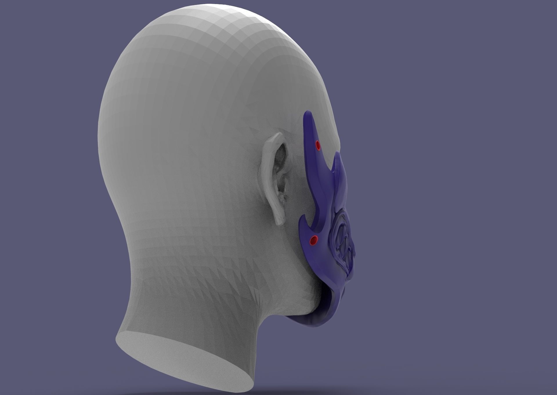 Fortnite mask sypherpk 3D print model_9