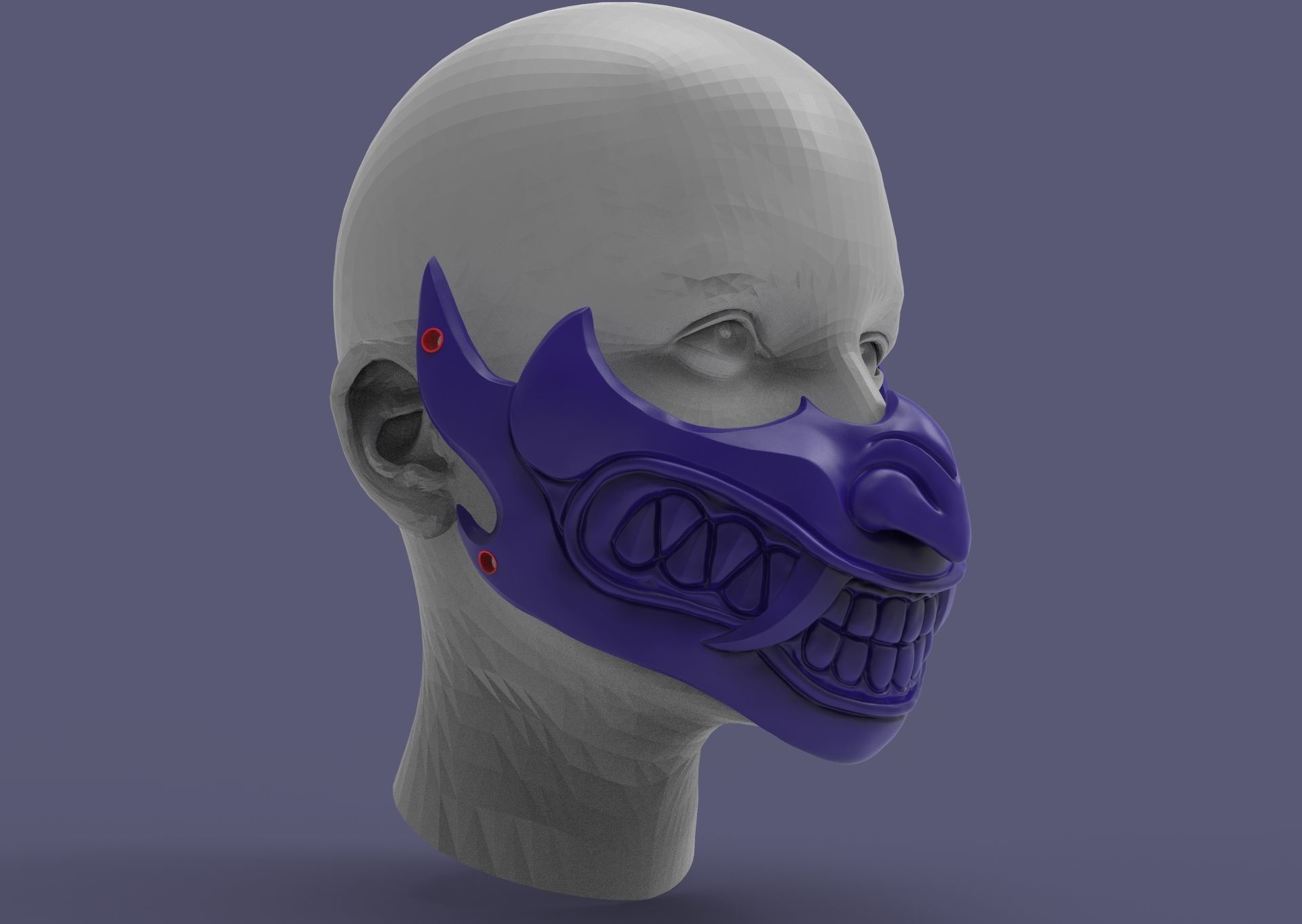 Fortnite mask sypherpk 3D print model_11