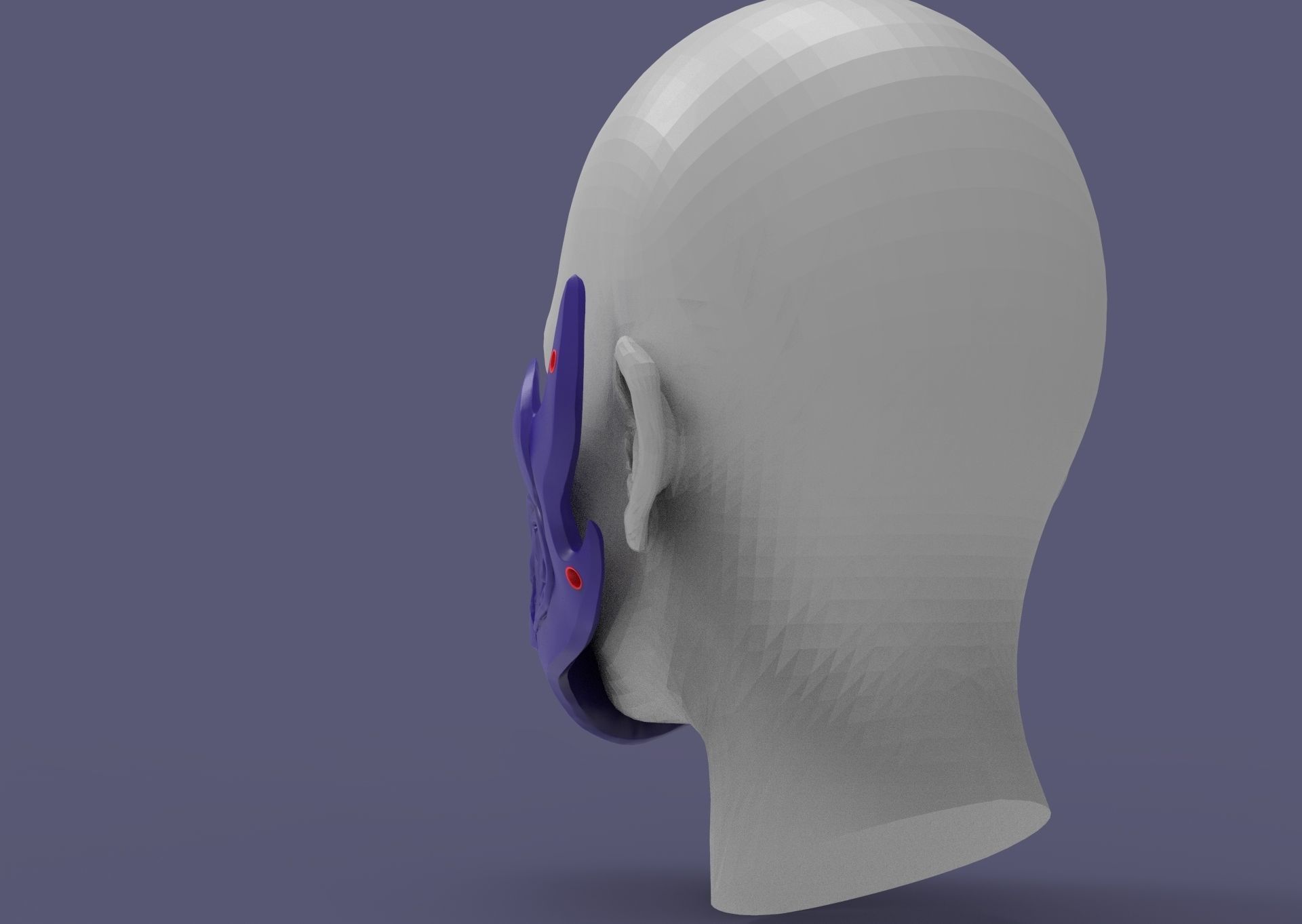 Fortnite mask sypherpk 3D print model_8