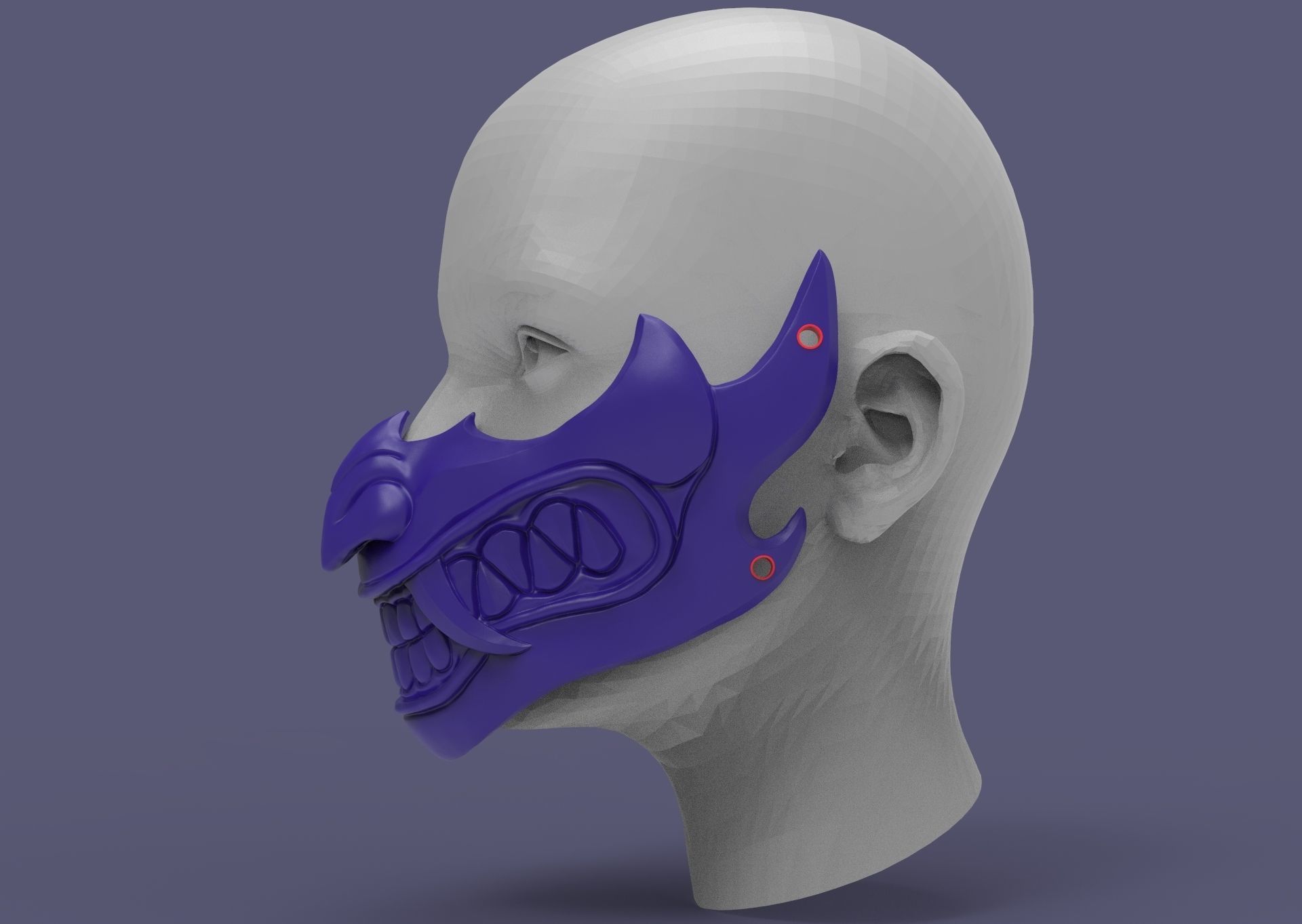 Fortnite mask sypherpk 3D print model_3
