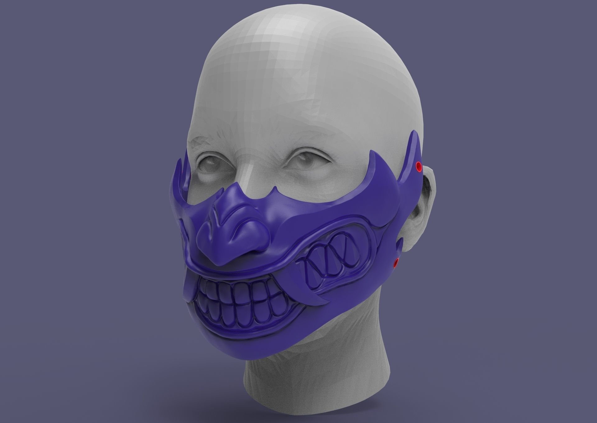 Fortnite mask sypherpk 3D print model_5