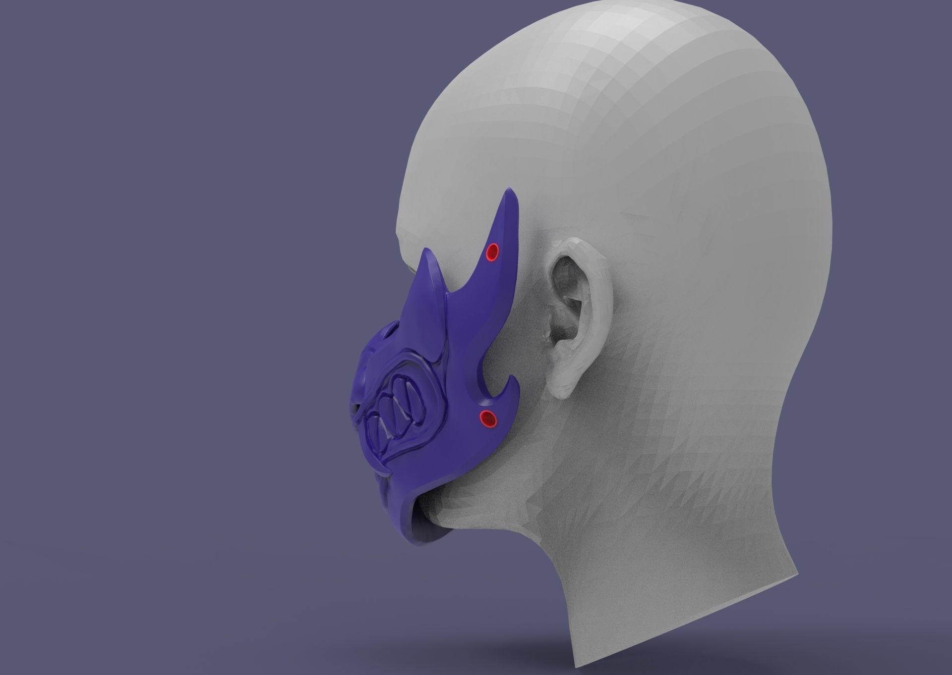 Fortnite mask sypherpk 3D print model_7