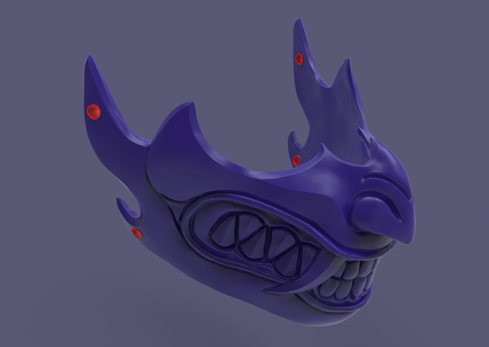 Fortnite mask sypherpk 3D print model_16