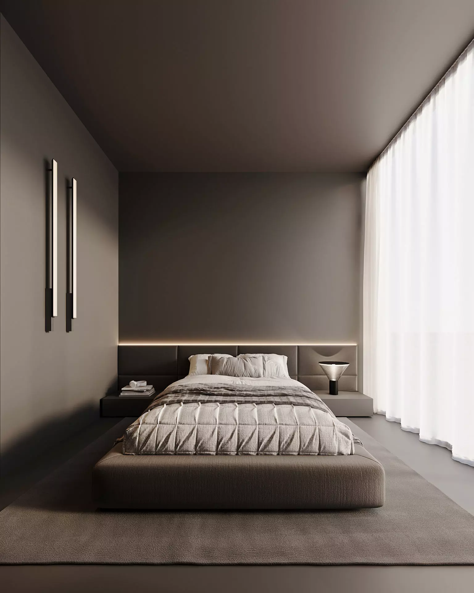 Black Bedroom 3D model_0
