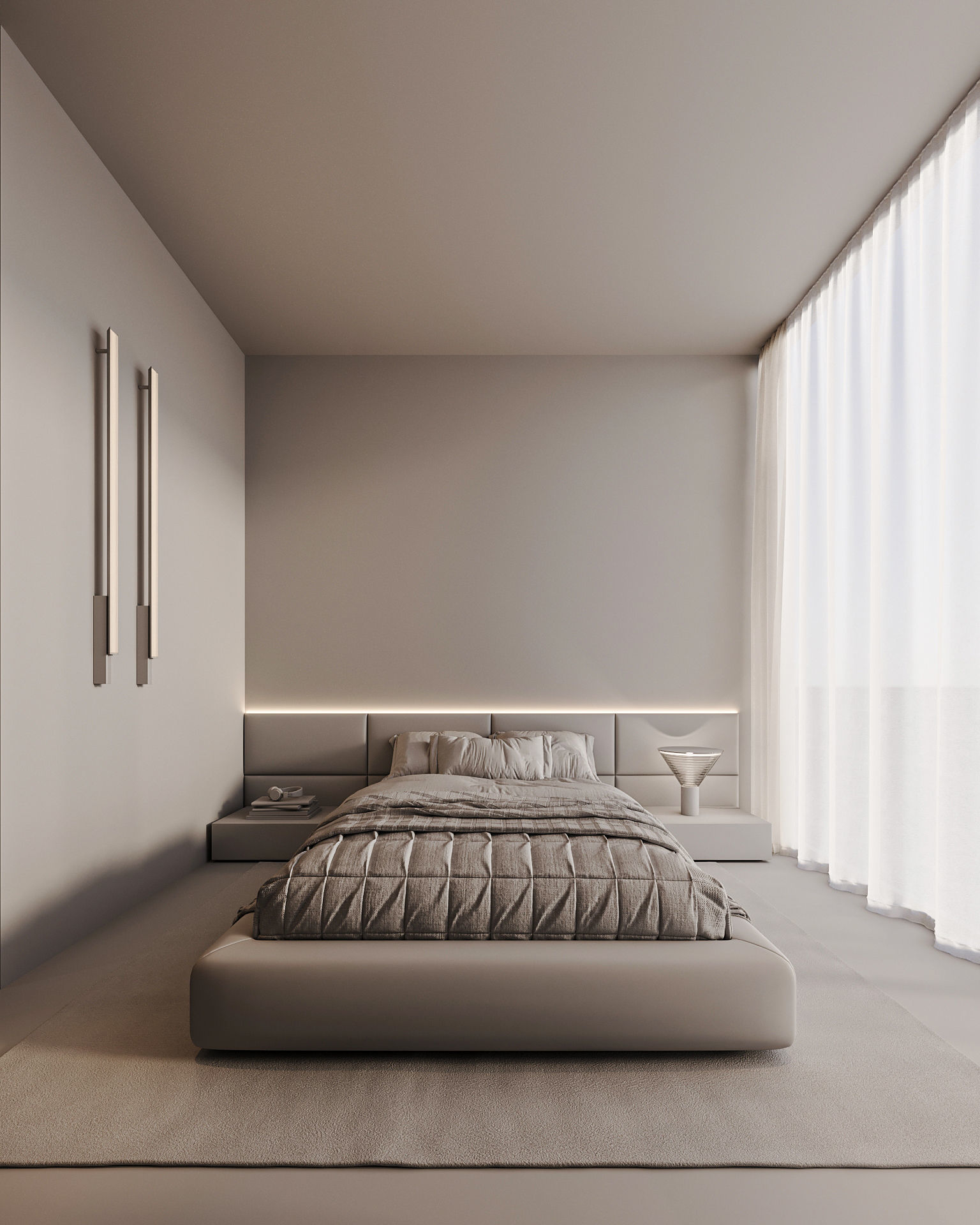 Black Bedroom 3D model_1