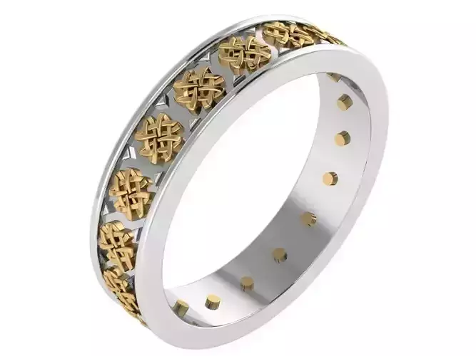 Flower Band Ring 0793