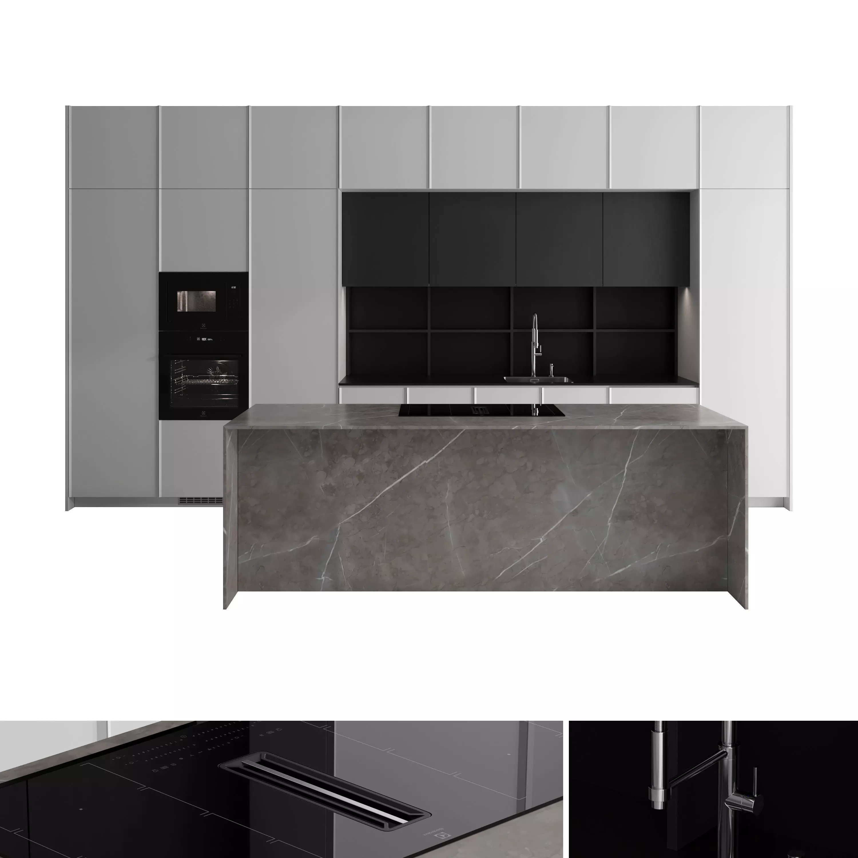 Kitchen set 35 3D model_0