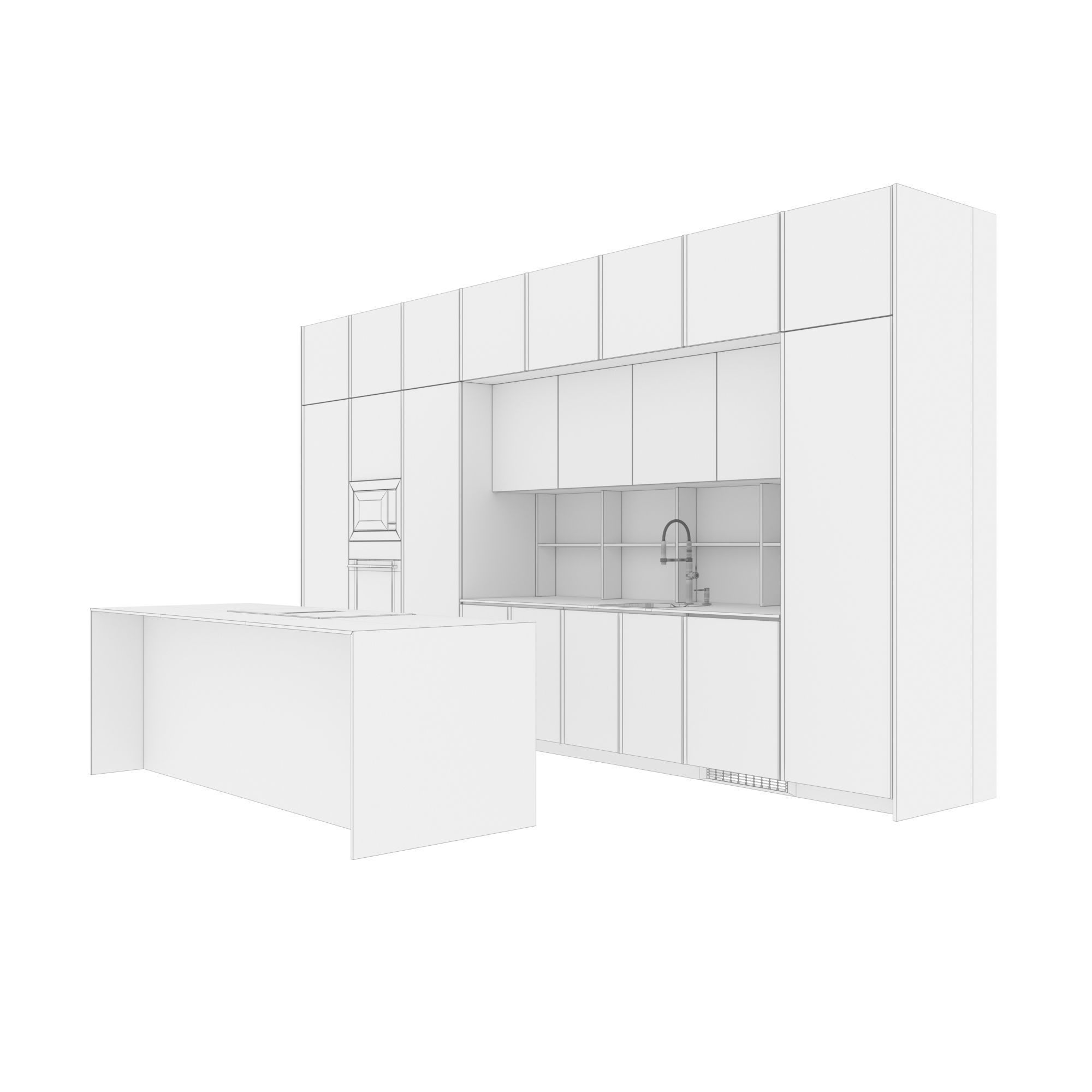 Kitchen set 35 3D model_6