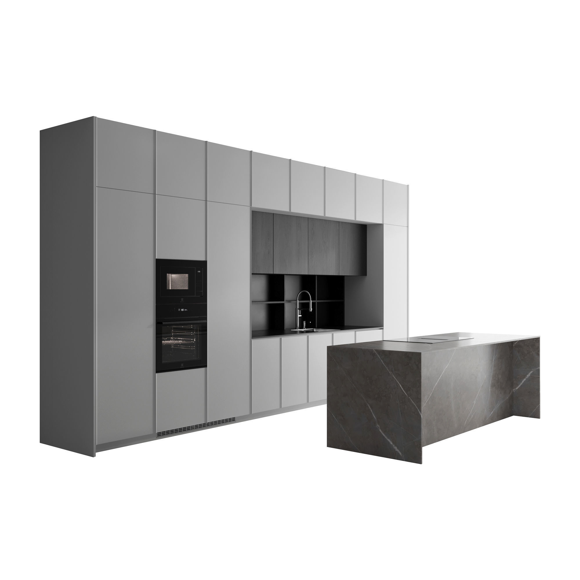 Kitchen set 35 3D model_1