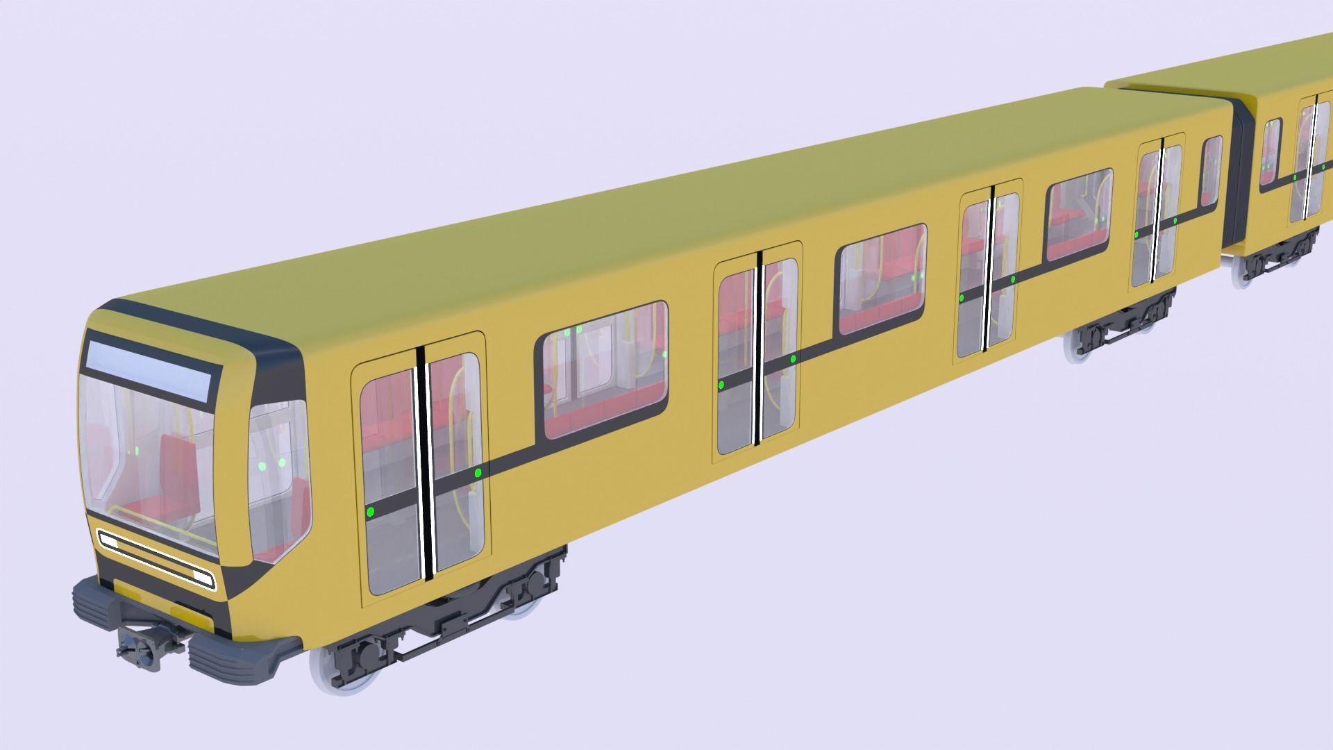 Metro train concept 3D model_19