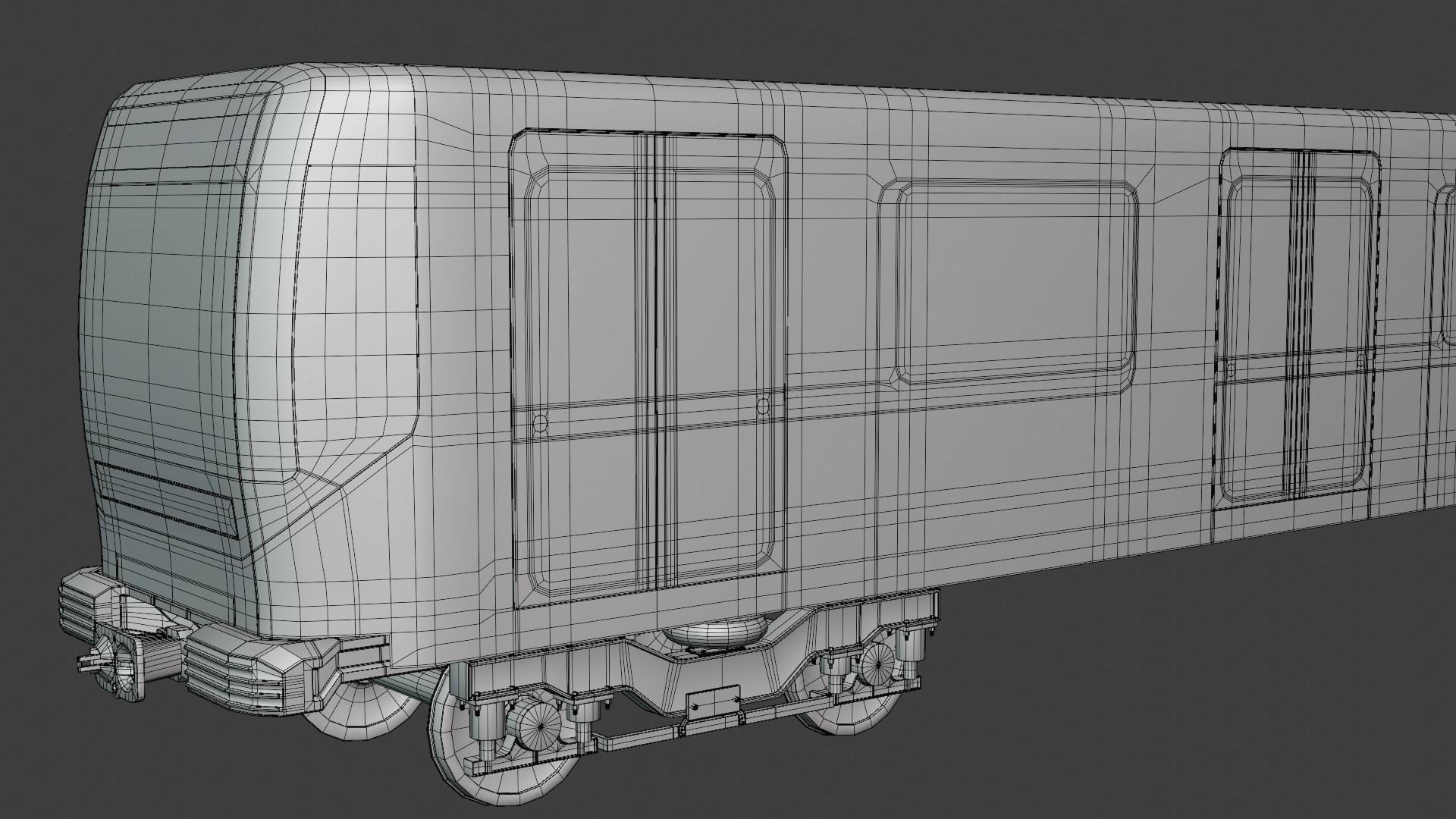 Metro train concept 3D model_18