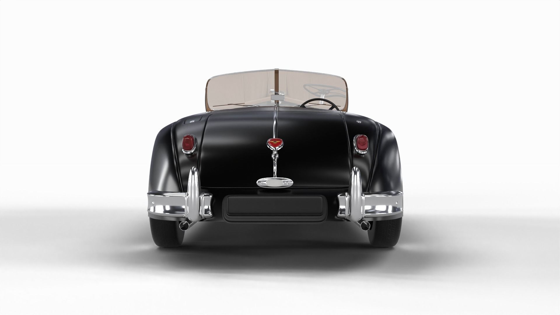 Jaguar XK140 1954 3d model 3D model_7