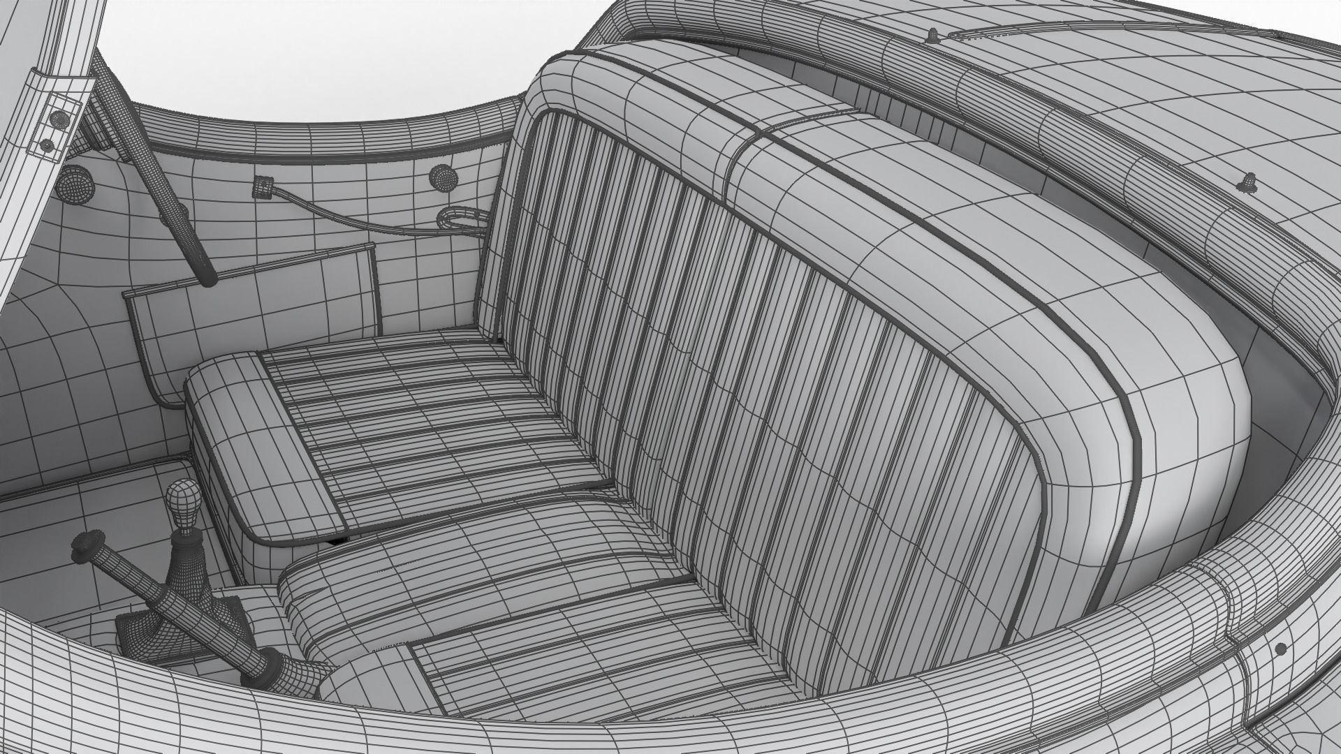 Jaguar XK140 1954 3d model 3D model_45