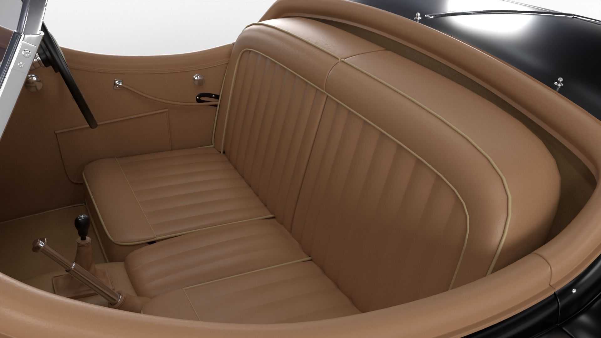 Jaguar XK140 1954 3d model 3D model_23