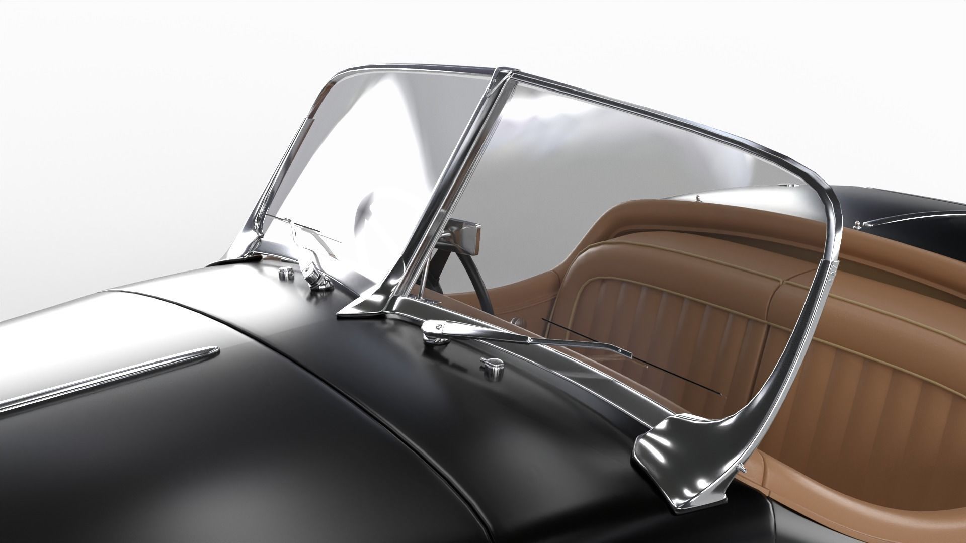 Jaguar XK140 1954 3d model 3D model_17