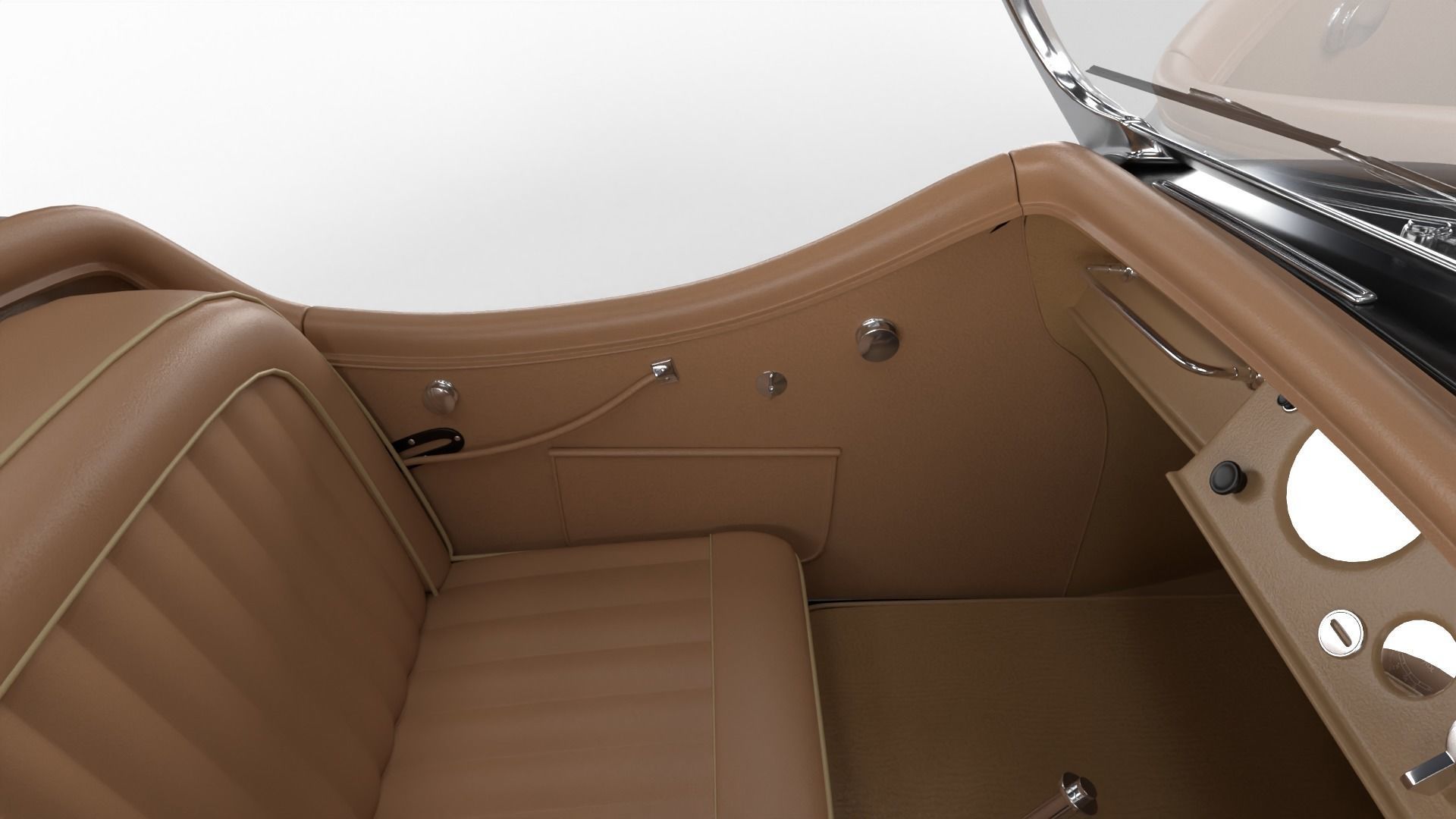 Jaguar XK140 1954 3d model 3D model_20