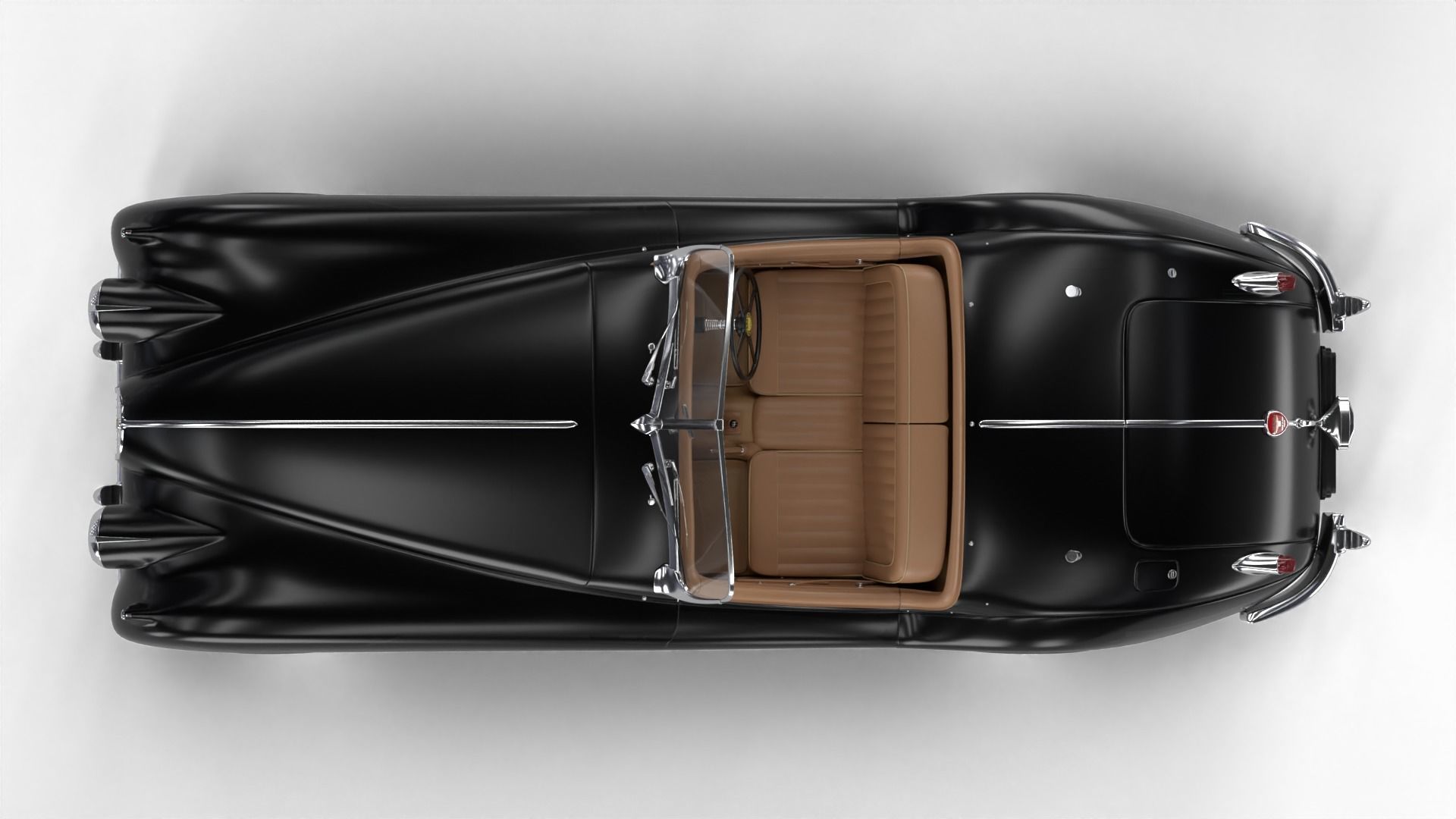 Jaguar XK140 1954 3d model 3D model_13