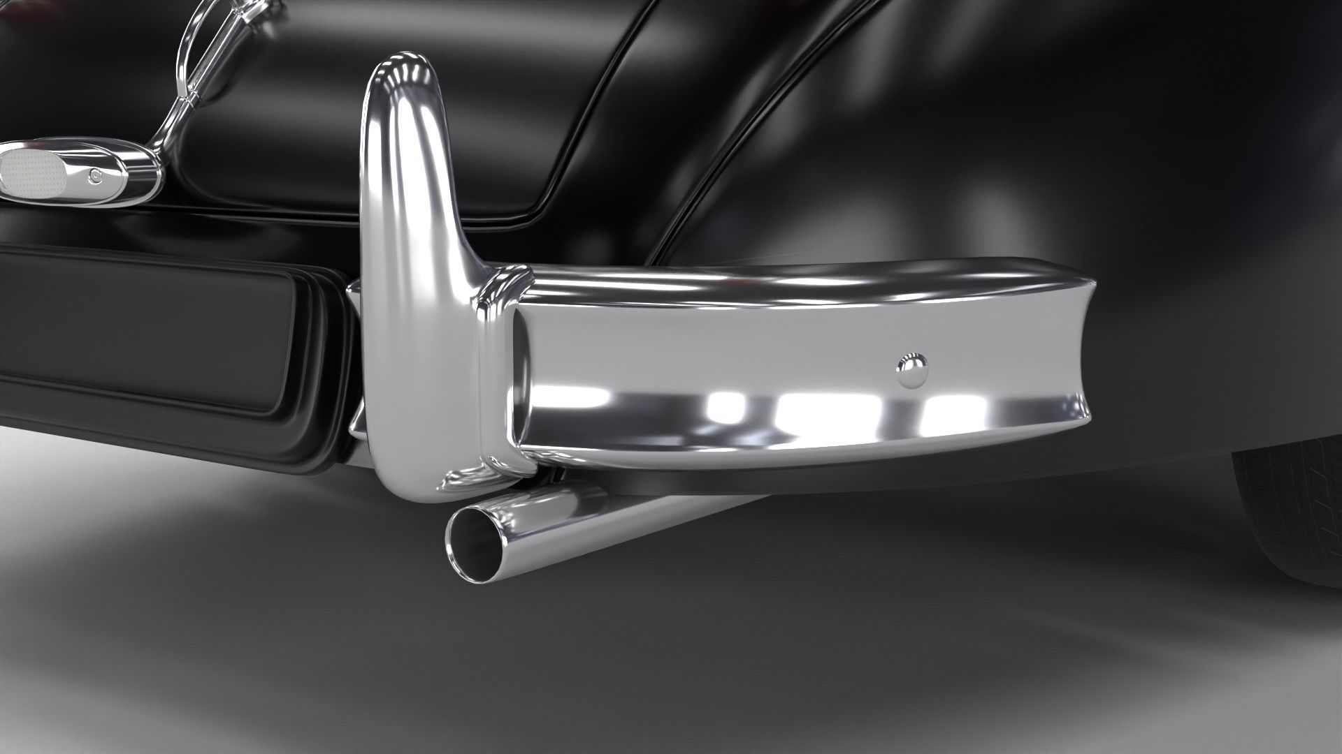 Jaguar XK140 1954 3d model 3D model_16