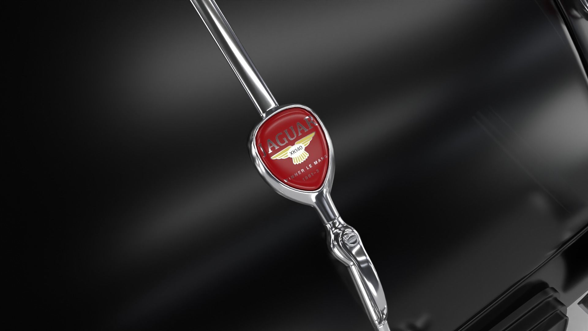 Jaguar XK140 1954 3d model 3D model_12