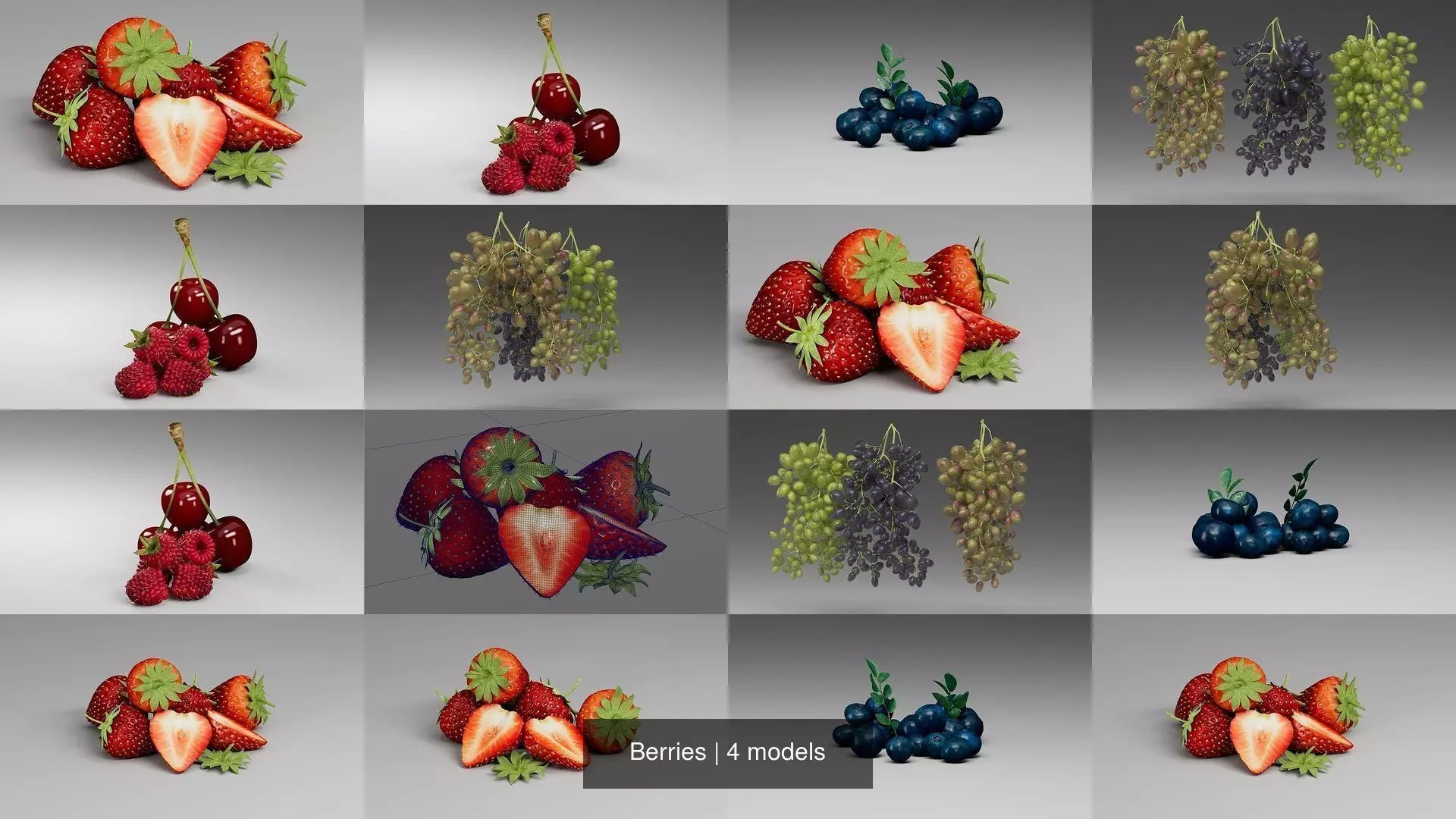 Berries 3D Model Collection_0