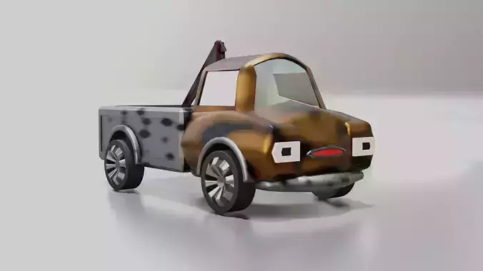 cartoon tow car
