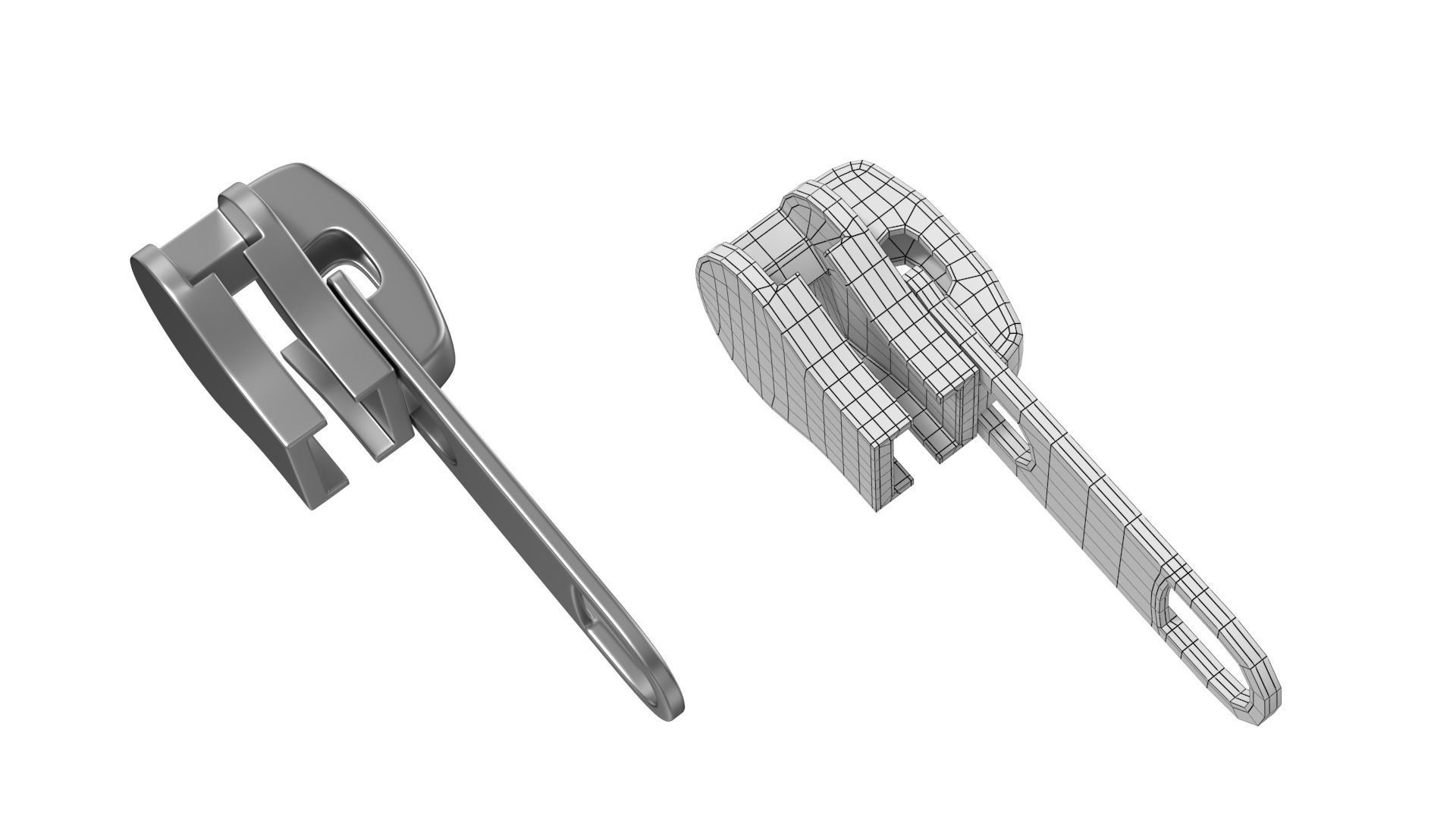 Zipper Slider 03 3D model_4