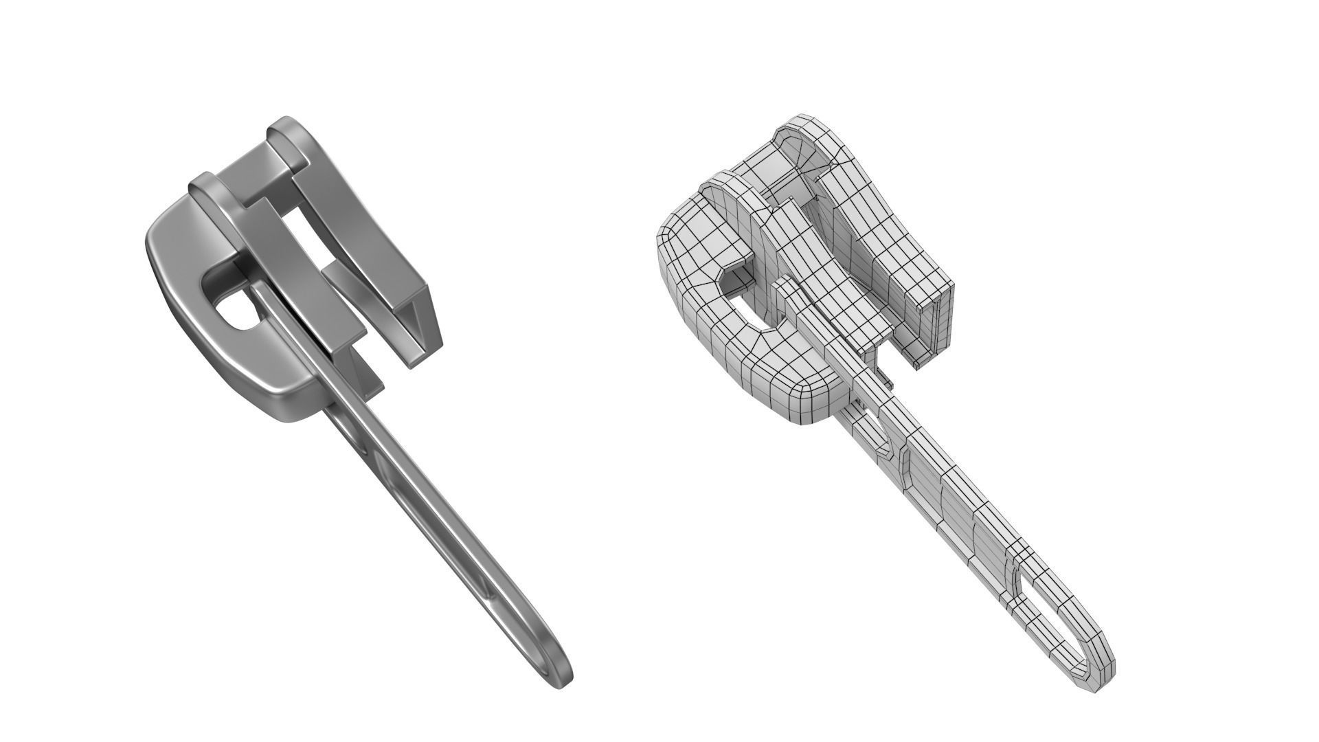 Zipper Slider 03 3D model_9