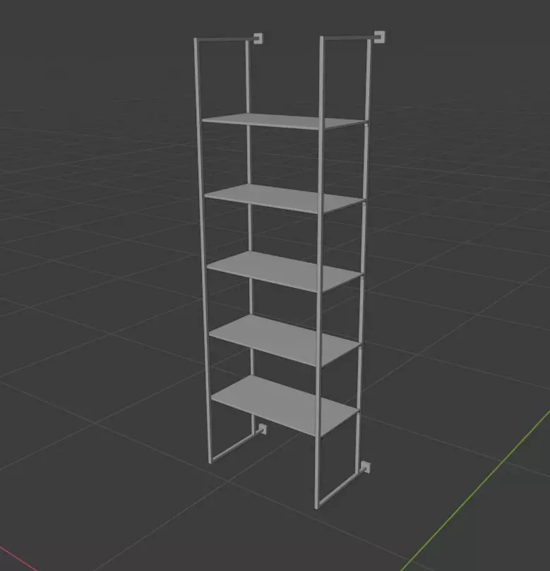 Metalon Glass Shelf 3D model