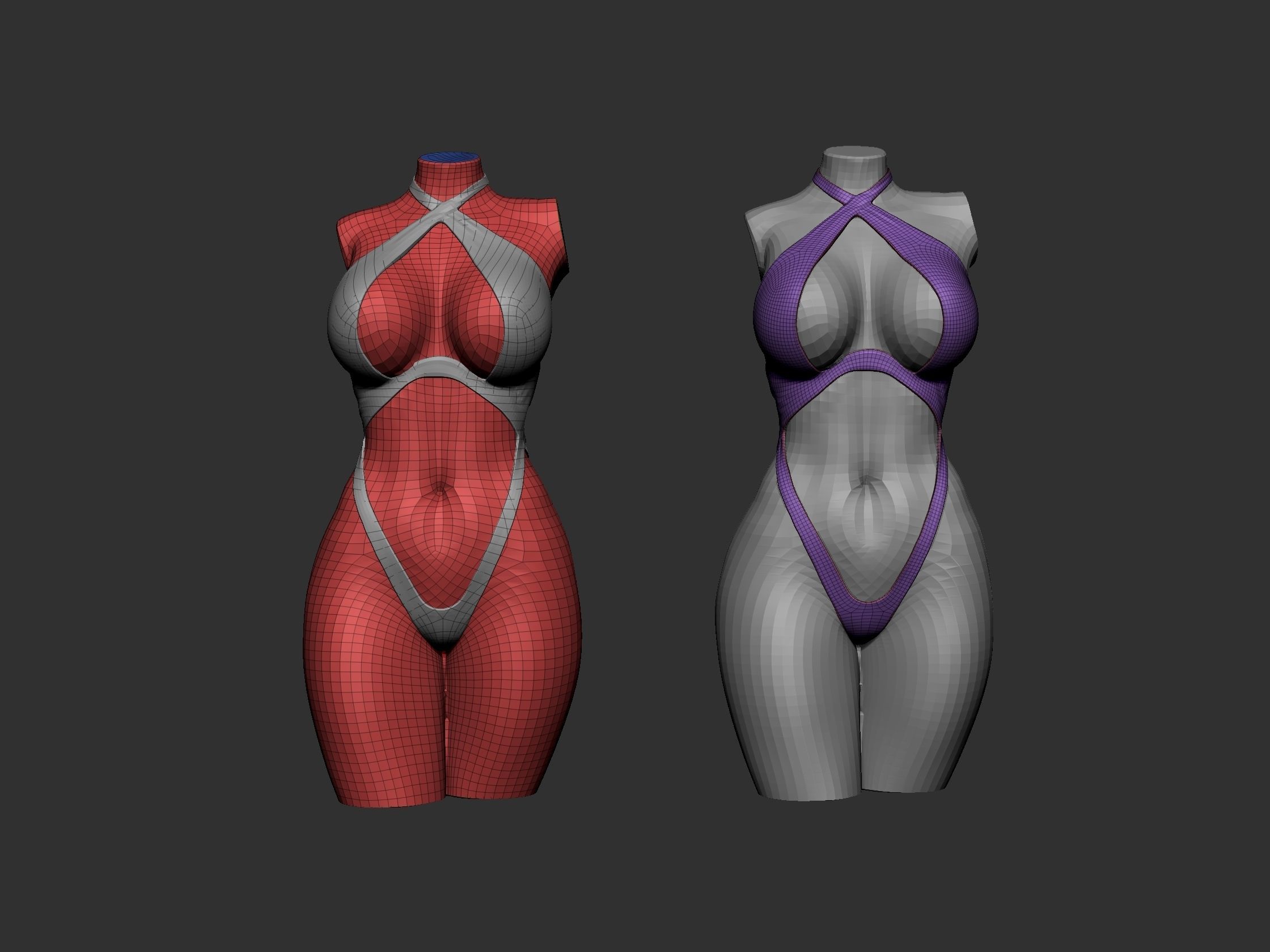 Female Torso 6 3D print model_16