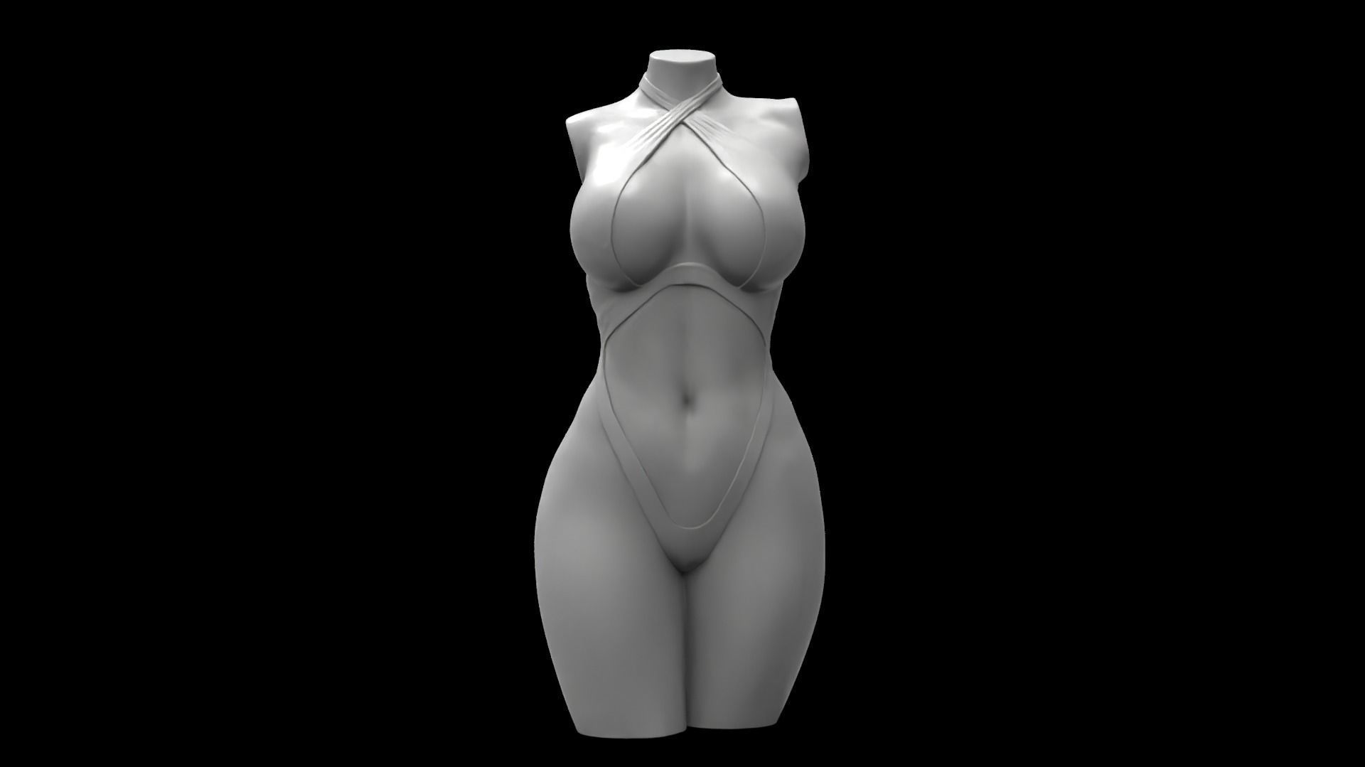 Female Torso 6 3D print model_1