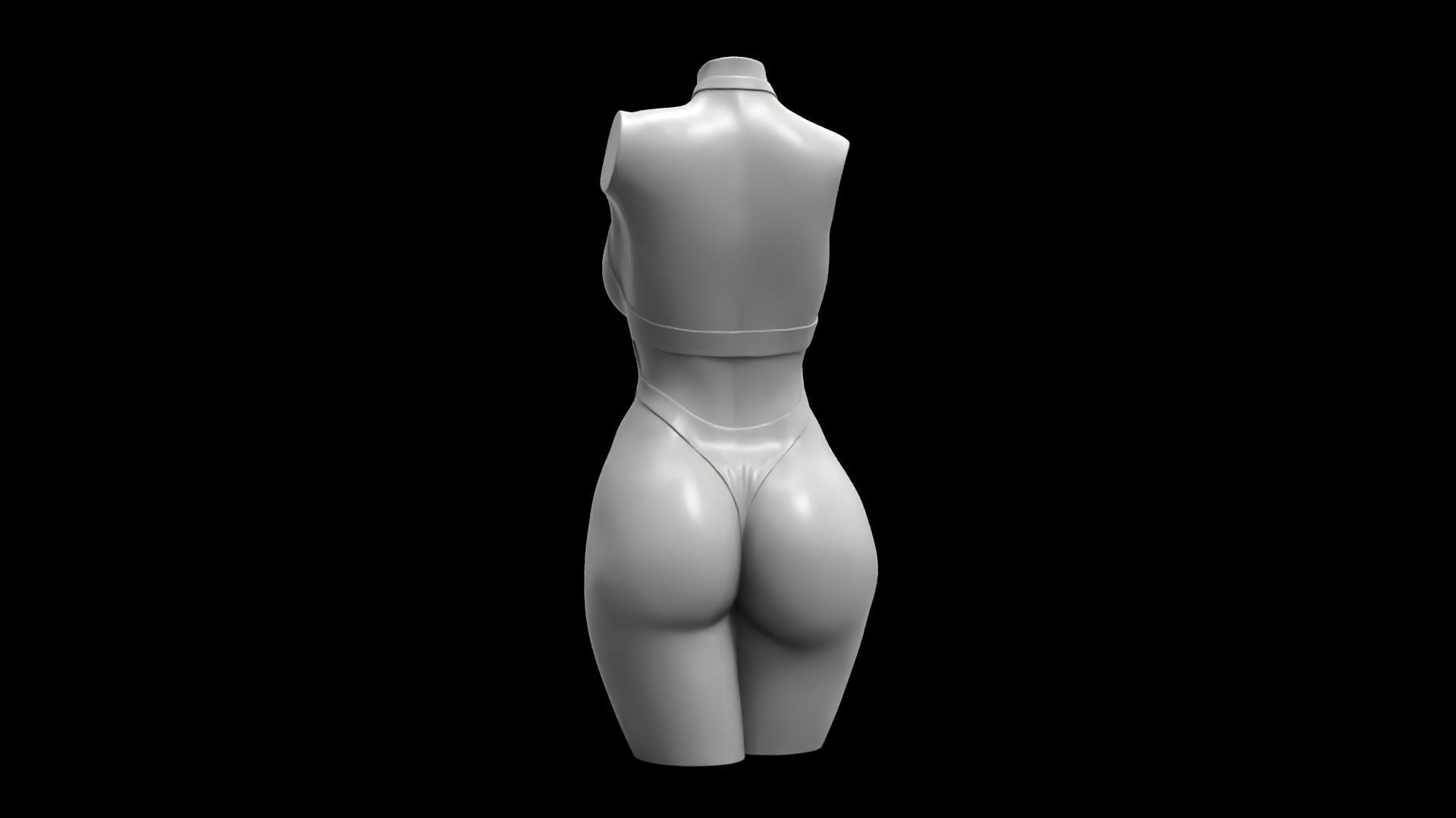Female Torso 6 3D print model_2