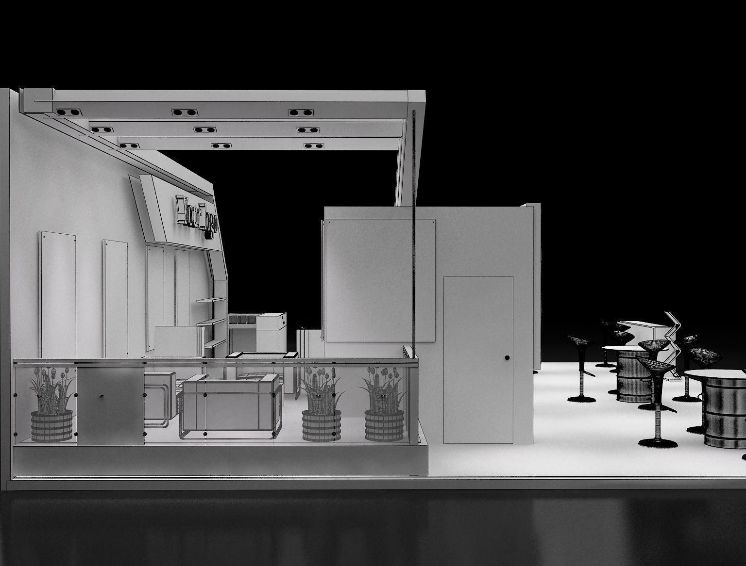Booth Exhibition Stand a226 3D model_16