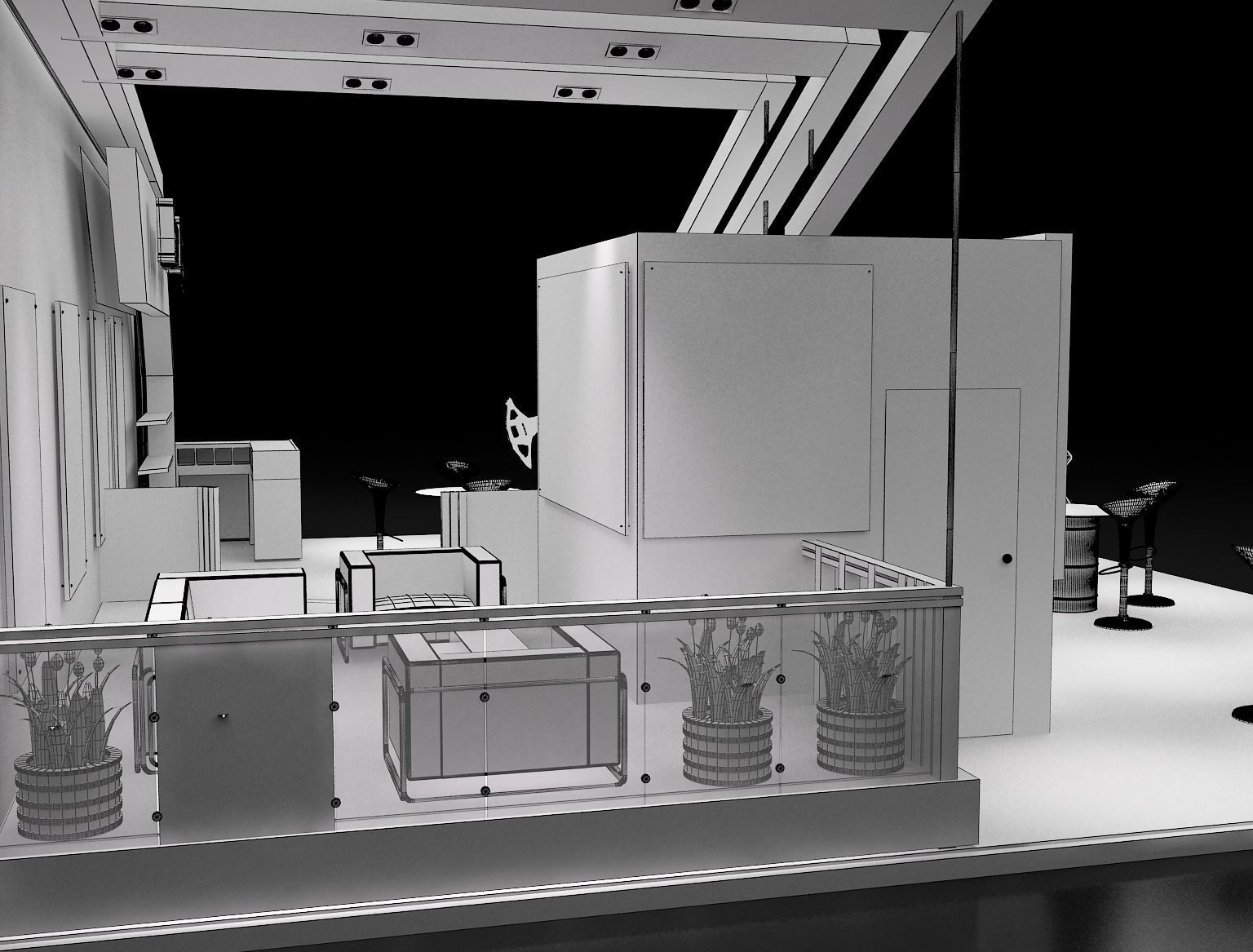 Booth Exhibition Stand a226 3D model_10