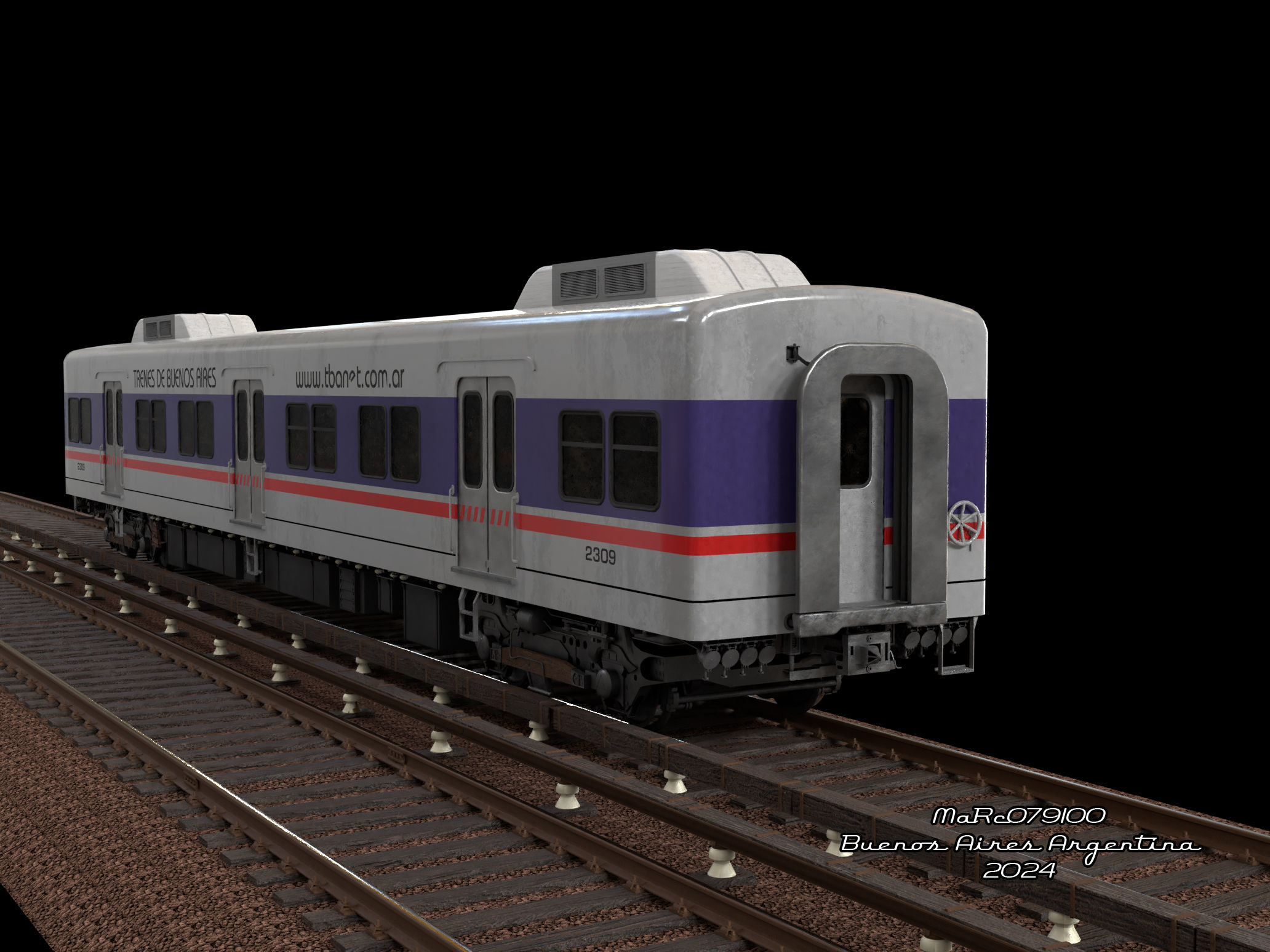 Puma v4 Double Deck EMU Train 3D 3D model_3